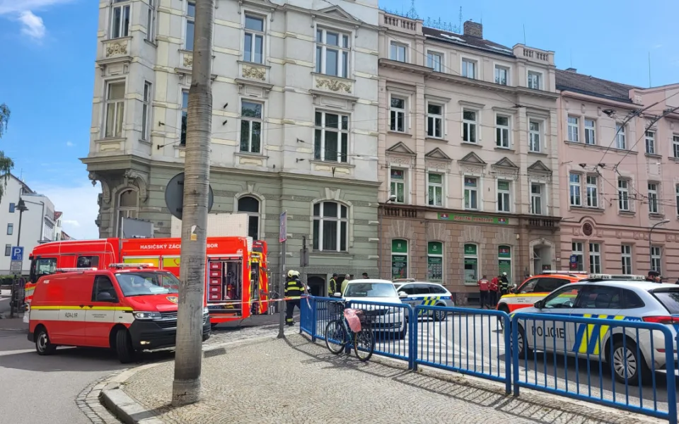 Kvůli úniku plynu evakuovali v centru Budějovic několik domů