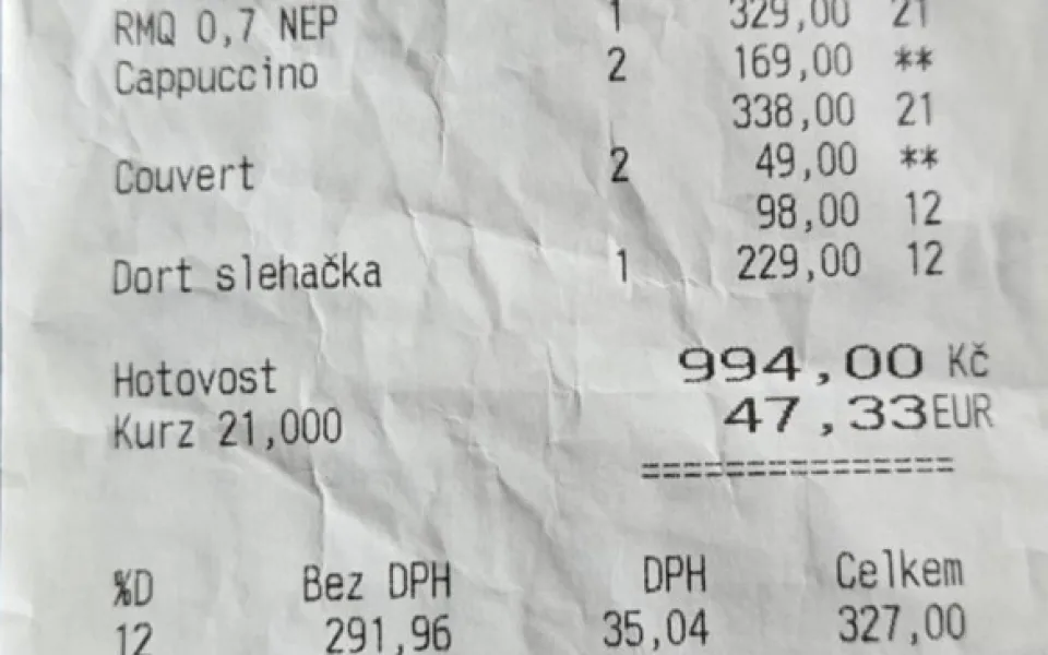 Turistická past v Českém Krumlově, pivo za sto šedesát, voda za tři sta třicet