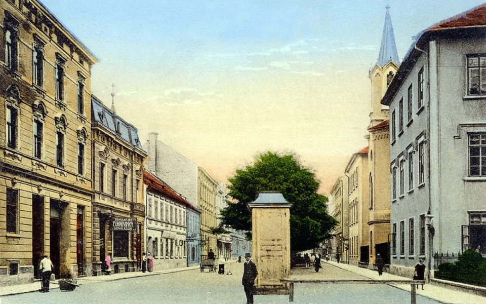 DRBNA HISTORIČKA: Lannovka bývala první pěší zónou, stávala tam reálka i hostinec se špatnou pověstí