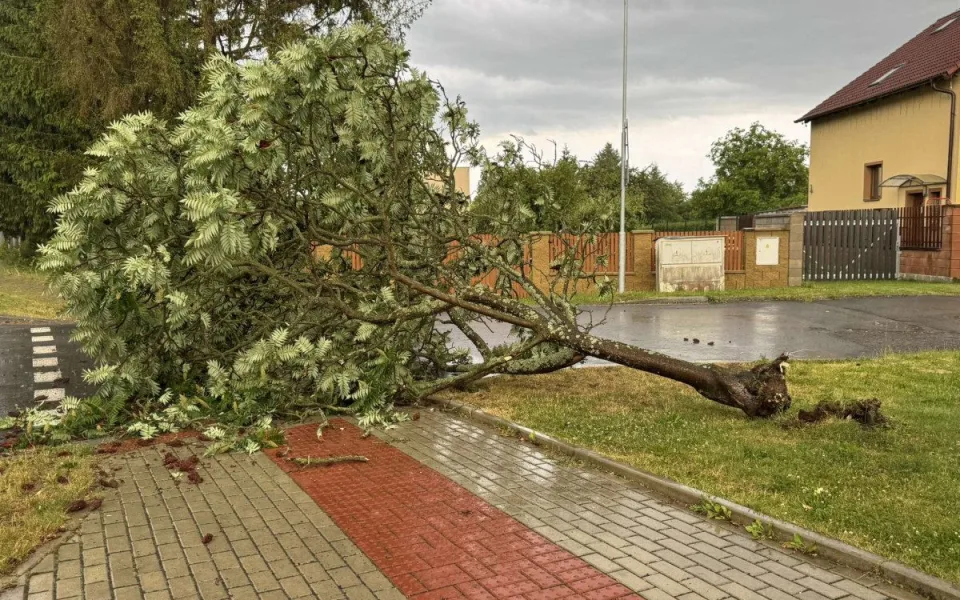 Silná bouřka zaměstnala hasiče.