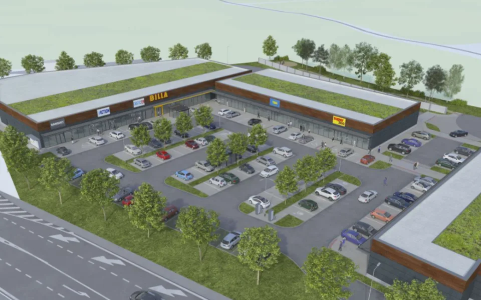 U Třeboně vyroste nový retail park, místní si užijí nákupy i nový McDonald’s