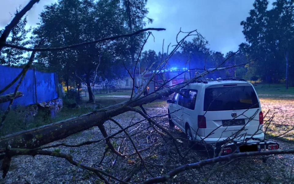 Silné bouřky se jihu Čech nakonec vyhnuly, hasiči řešili jen popadané stromy