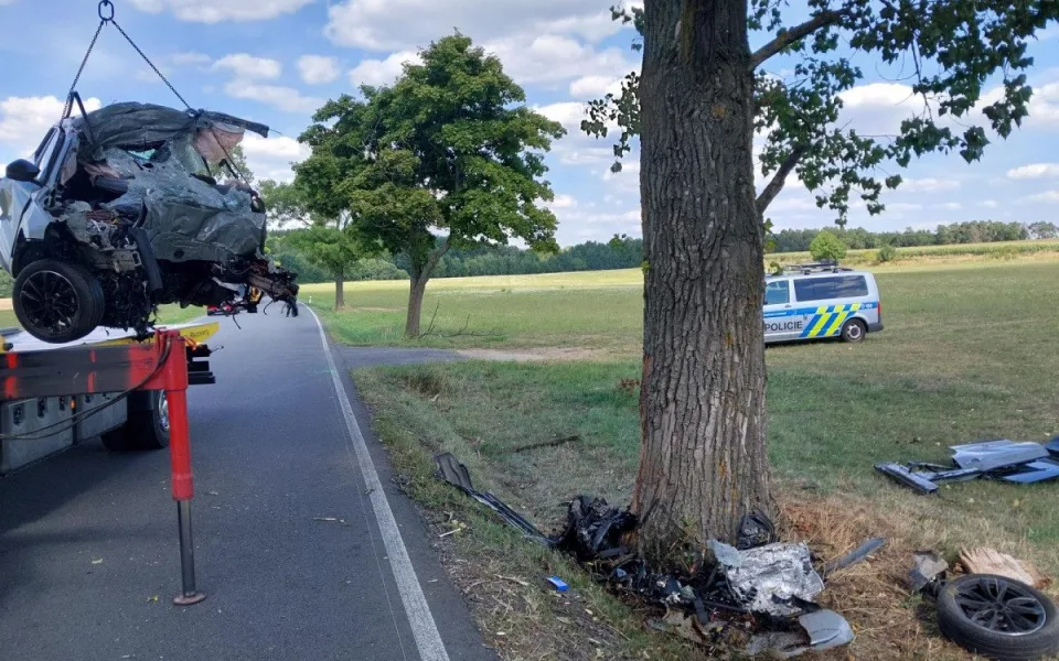 Na Táborsku havaroval řidič. Na místě zemřel