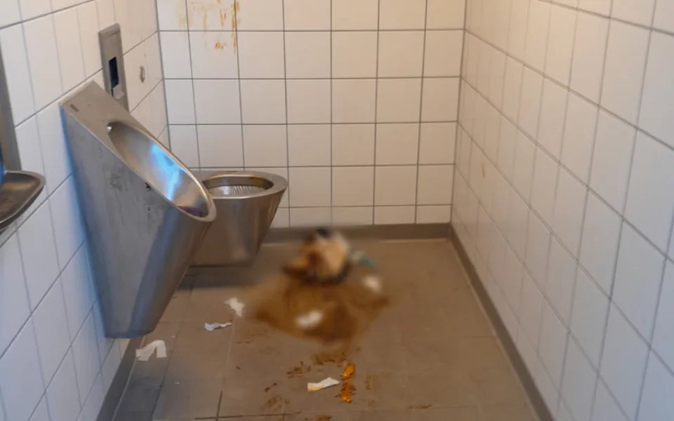 Nepochopitelný čin vandalů, exkrementy rozmazali po stěnách i podlaze