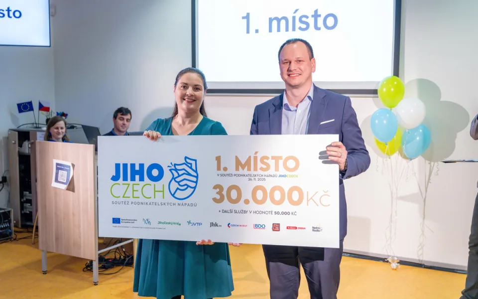 Soutěž JihoCzech 2025 ukázala sílu inovací a nových nápadů v jižních Čechách.