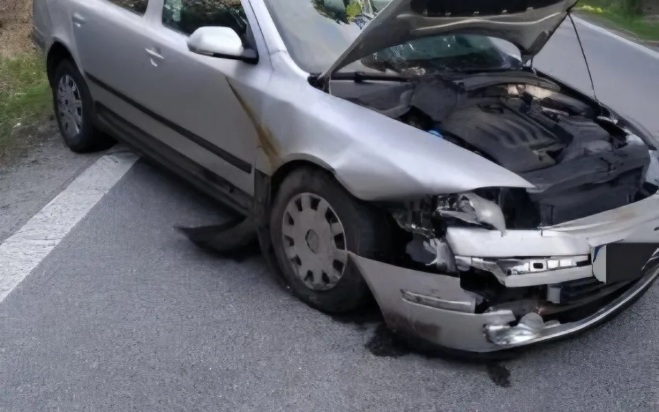 Divočák způsobil nehodu u Volar. Kamion skončil v příkopu, silnice je uzavřená