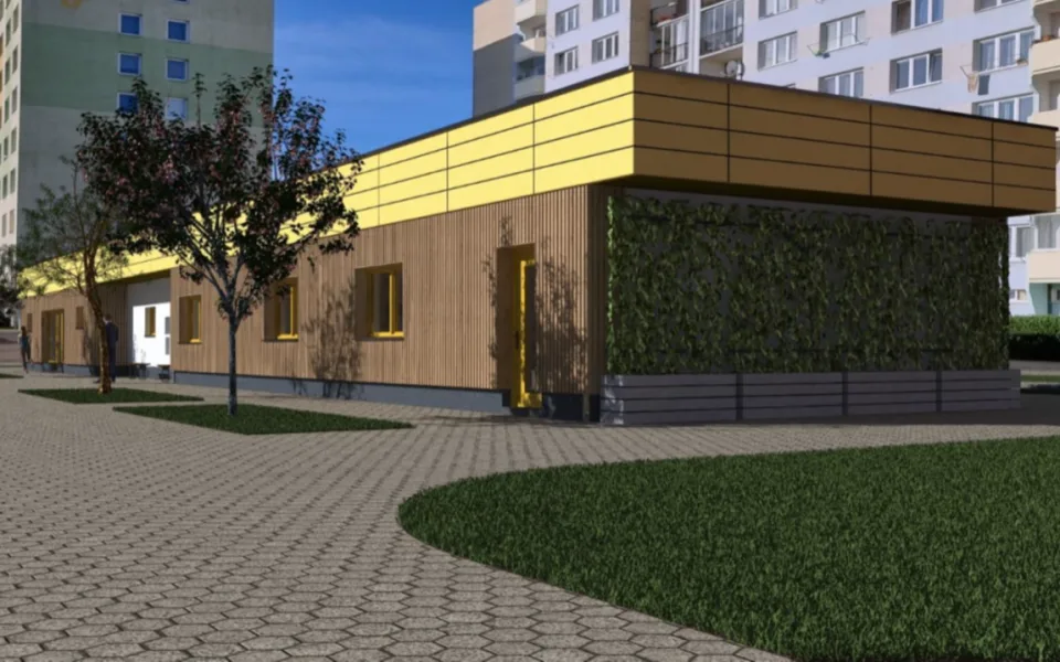 Na sídlišti Vltava začala stavba kavárny, ve které budou pracovat klienti s handicapem