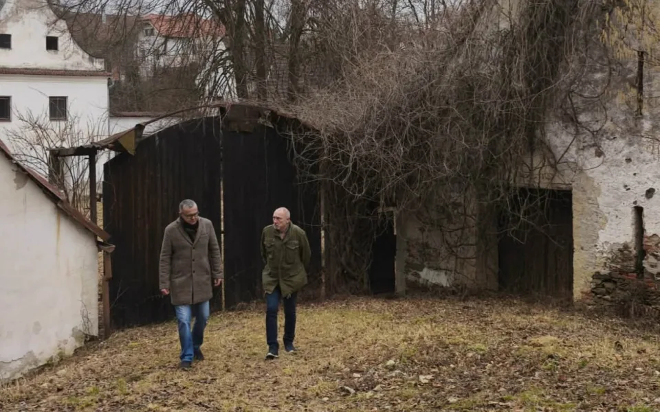 Autoři knihy Budějovická mordparta, Pavel Pechoušek a Václav Hýsek