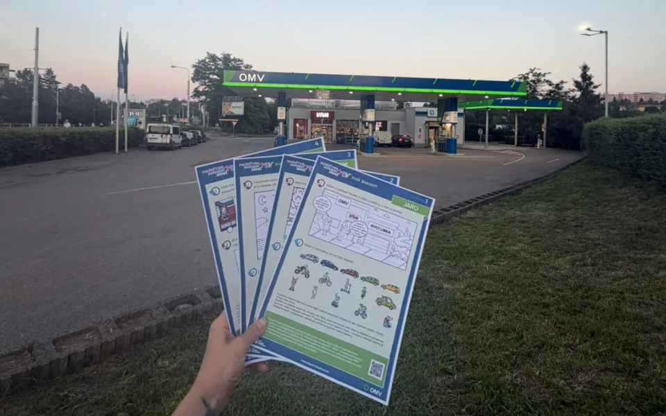 Spolupráce OMV a projektu Markétina dopravní výchova přinese více bezpečí.