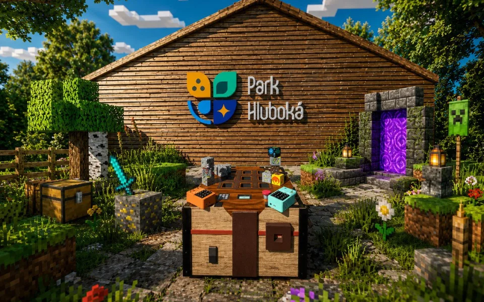 Z Minecraftu ven. Park Hluboká láká děti od displejů za skutečným dobrodružstvím.
