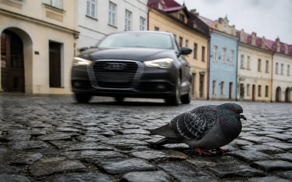 Opilý muž chránil mrtvého holuba. Vbíhal pod auta a spustil alarm v kostele
